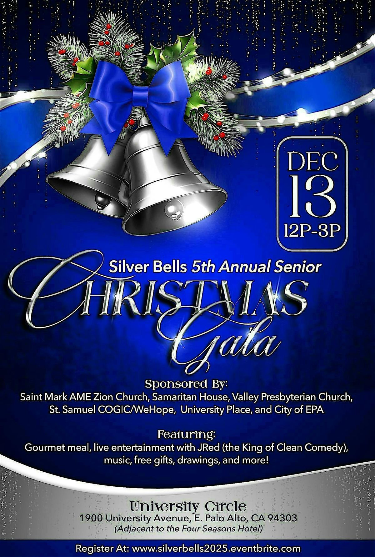 Silver Bells Fifth Annual Christmas Gala for Seniors, 13 December | Event in East Palo Alto | AllEvents
