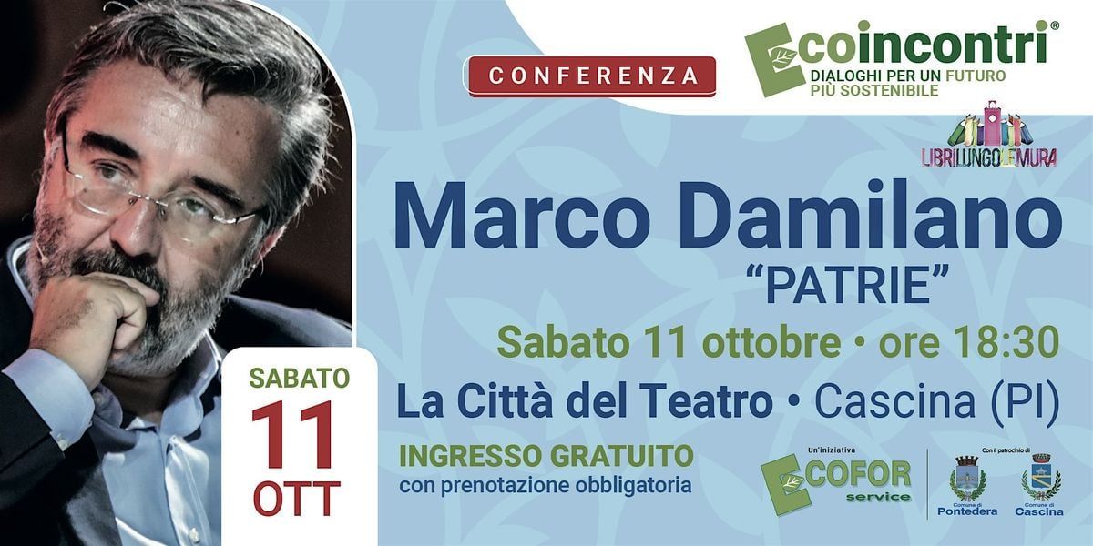 Marco Damilano: "Patrie", 11 October | Event in Cascina | AllEvents
