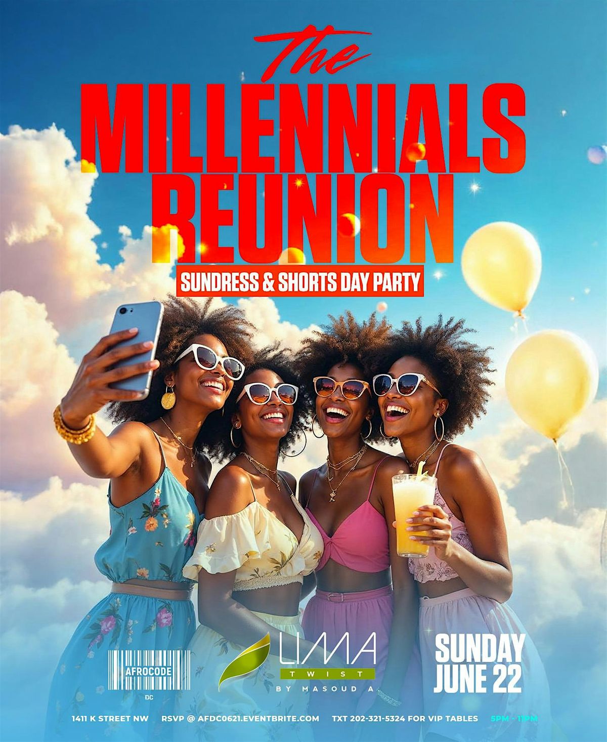 The Millennials Reunion | SUNDRESS & SHORTS DAY PARTY  | Strictly 28+, 20 July | Event in Washington | AllEvents