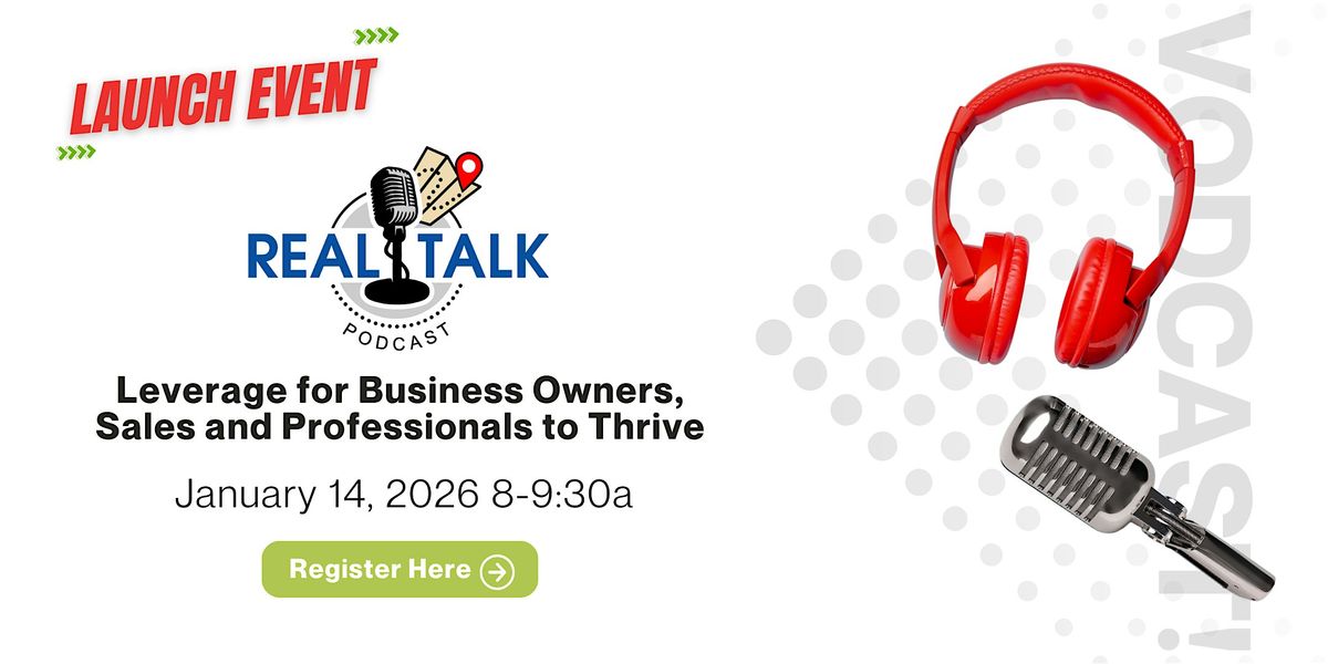 Real Talk Vodcast Launch, 14 January | Event in Tampa | AllEvents