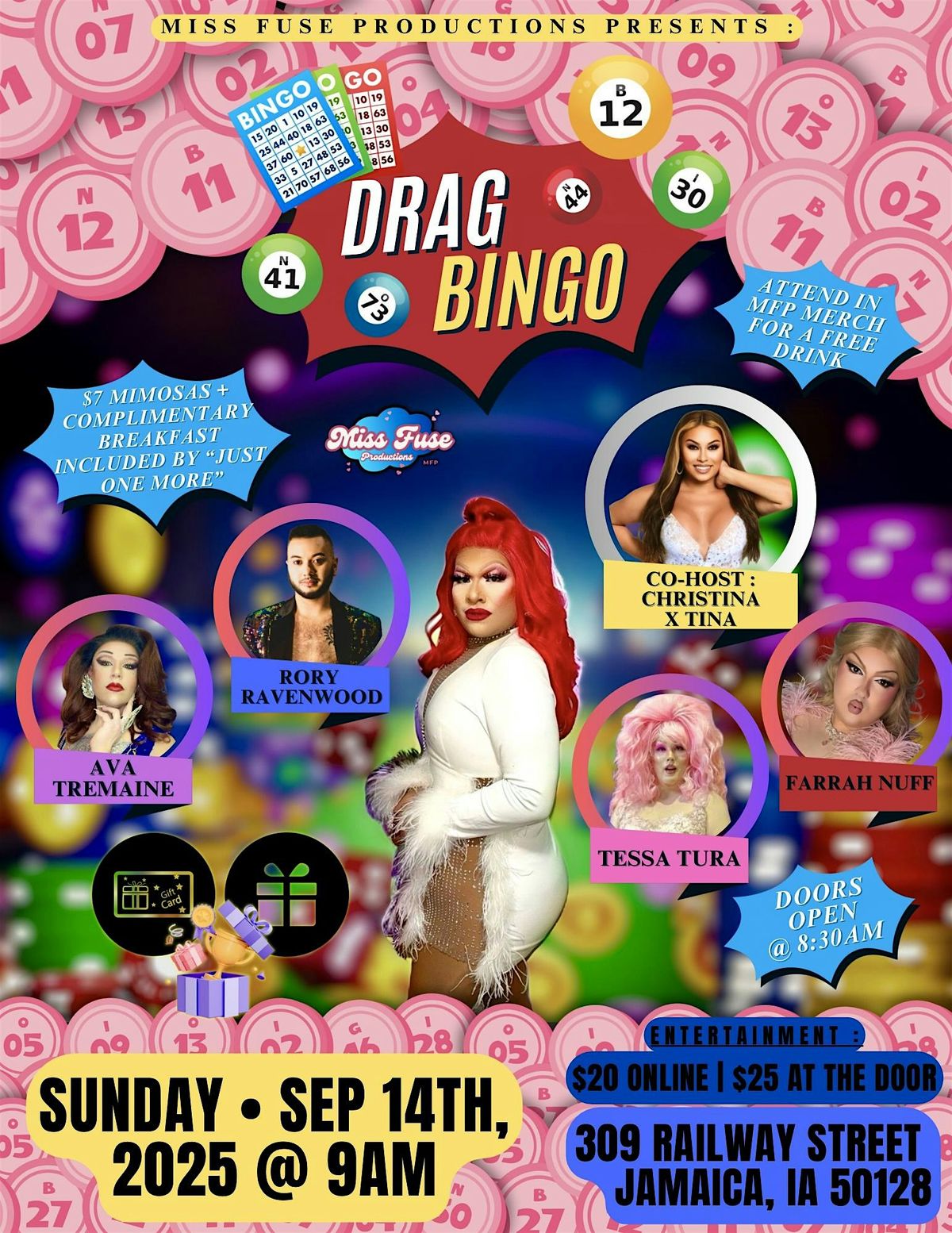 DRAG Me To BINGO in Jamaica, IA, 14 September | Event in Jamaica | AllEvents