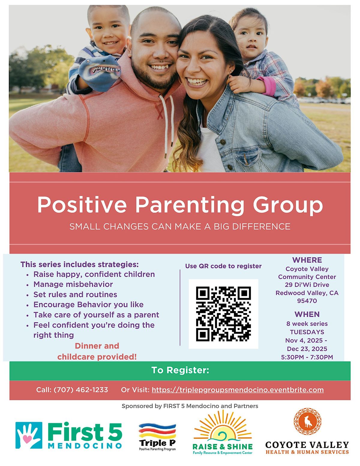 Triple P Parenting Group-Coyote Valley [Nov 4- Dec 23, 2025], 4 November | Event in Redwood Valley | AllEvents
