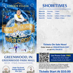 Cirque Italia - Water Circus at The Outlet Shoppes at Laredo
