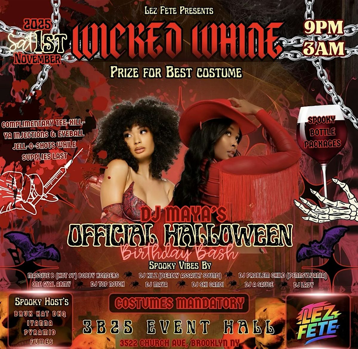 Lez Fete Halloween Bash, 1 November | Event in Brooklyn | AllEvents