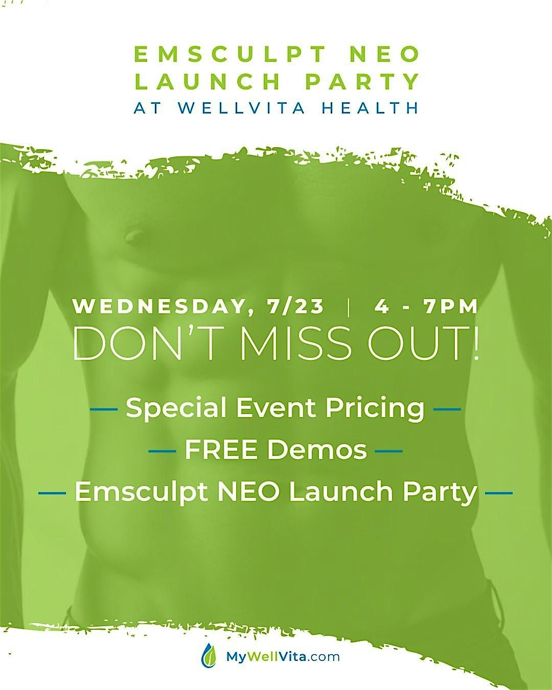 Wellvita Health: Emsculpt NEO launch Party, 23 July | Event in Crookston | AllEvents