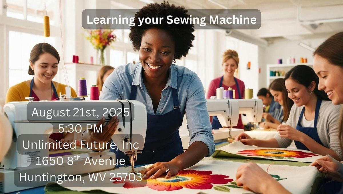 Get to know your sewing machine, 21 August | Event in Huntington | AllEvents