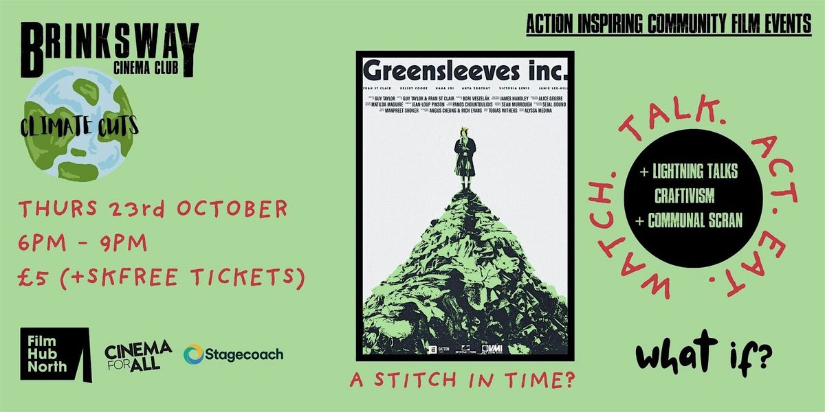 Climate Cuts Film Event:  A Stitch In Time?, 23 October | Event in Stockport | AllEvents