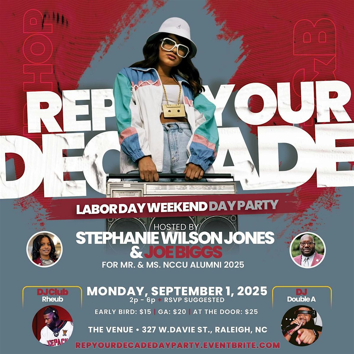 Rep Your Decade Labor DAY Party, 1 September | Event in Raleigh | AllEvents