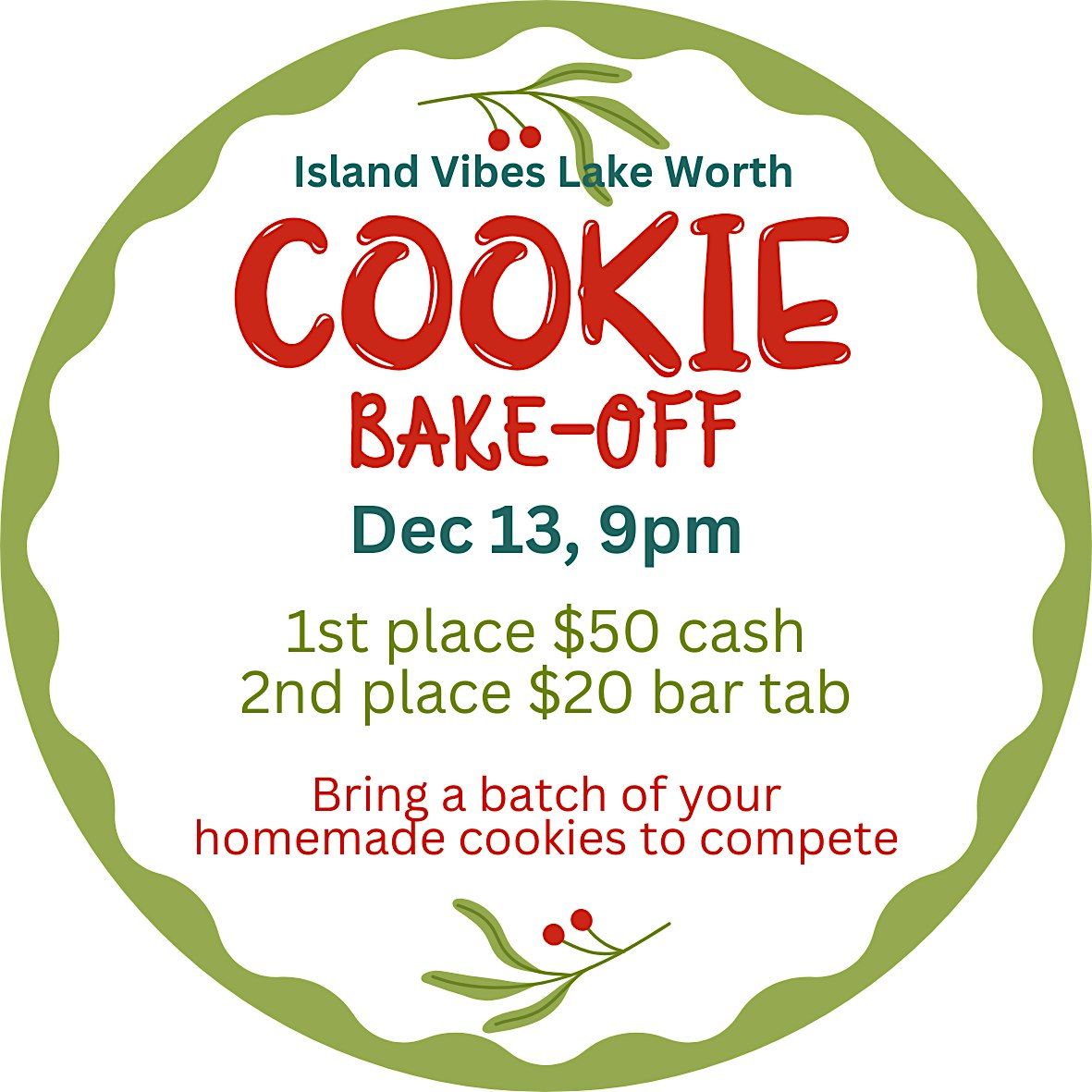 Cookie Bake-Off, 13 December | Event in Lake Worth | AllEvents