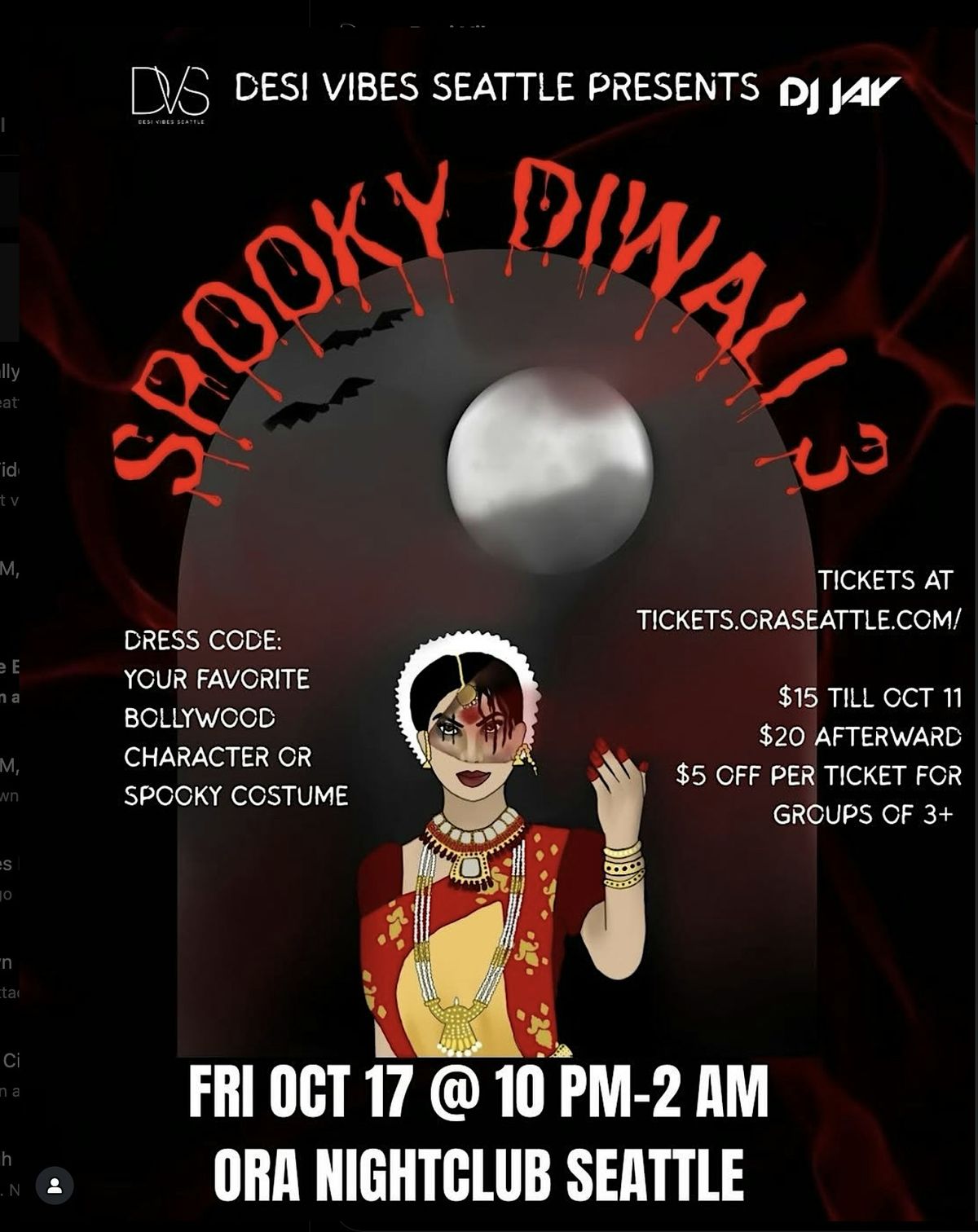 SPOOKEY DIWALI 3, 17 October | Event in Seattle | AllEvents
