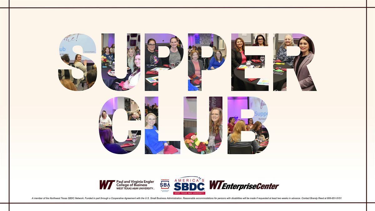 Supper Club: The F Words No One Wants to Talk About....Financial Foundation, 22 July | Event in Amarillo | AllEvents