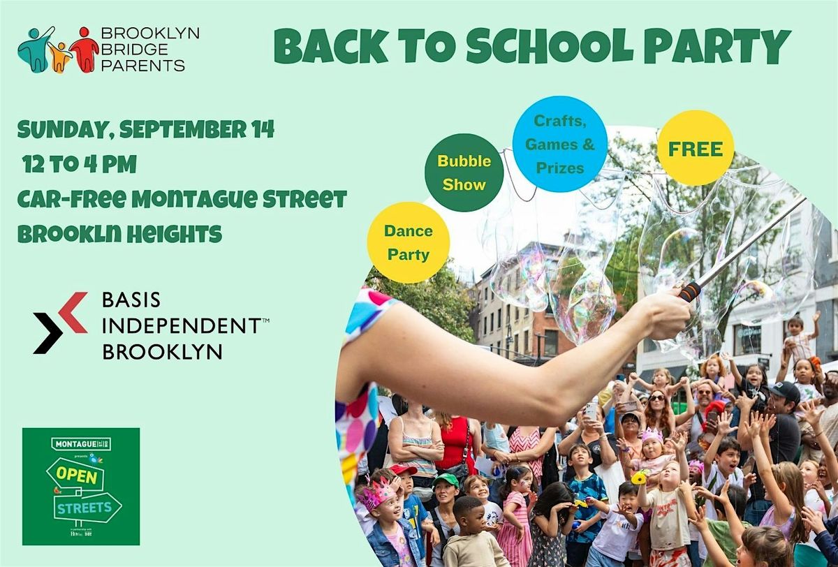 Back to School Party in Brooklyn Heights, 14 September | Event in Brooklyn | AllEvents