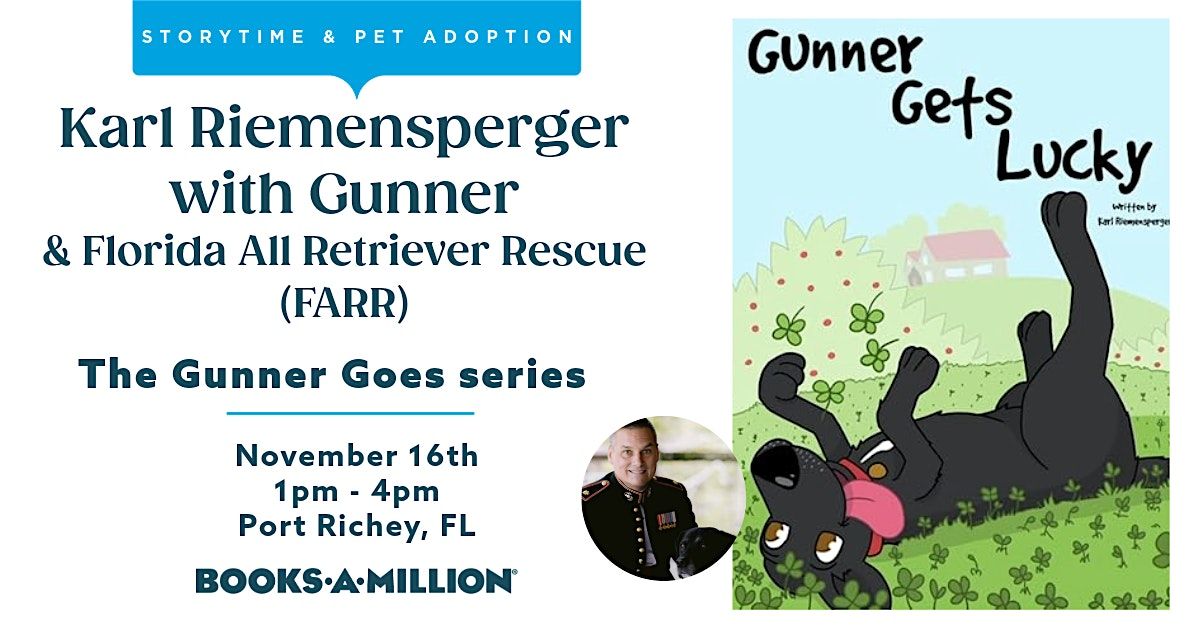 Storytime with Karl Riemensperger & Gunner plus FARR Adoption Event | Event in Port Richey | AllEvents