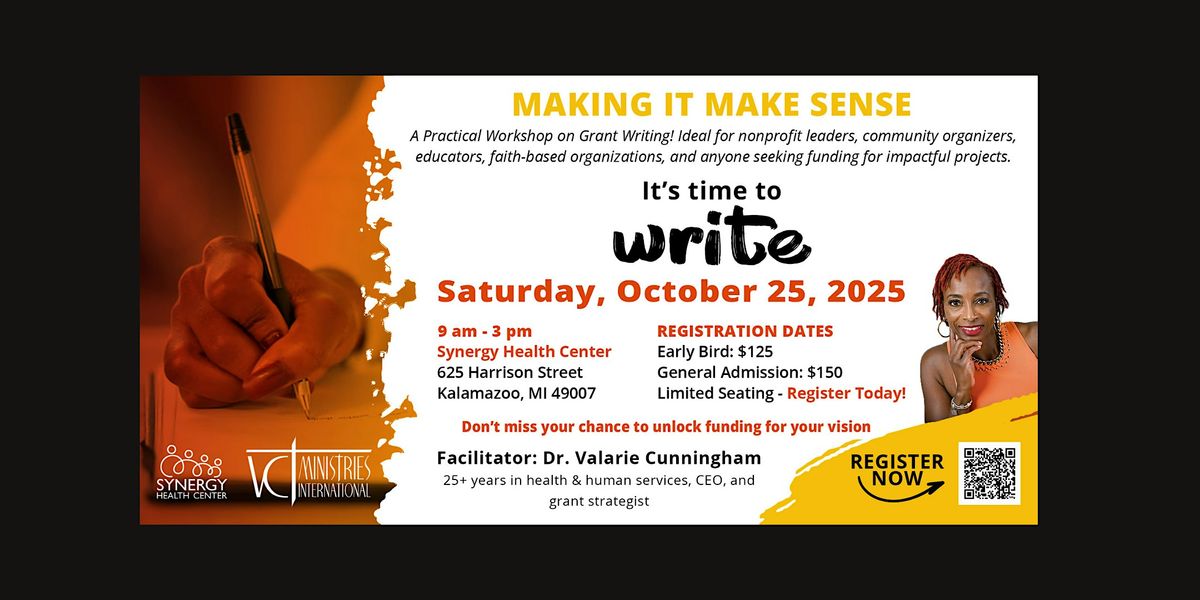 MAKING IT MAKE SENSE. A Practical Workshop on Grant Writing for Nonprofits, 25 October | Event in Kalamazoo