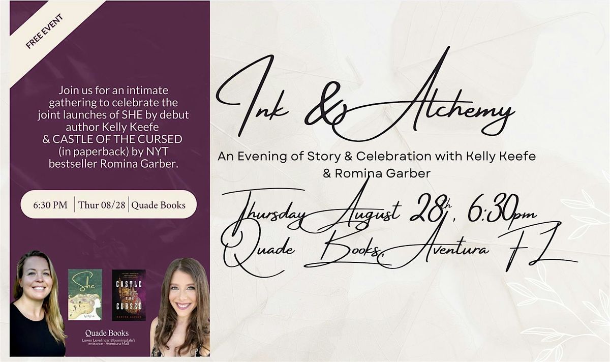 Ink & Alchemy – An Evening & Book Launch with Kelly Keefe & Romina Garber, 28 August | AllEvents