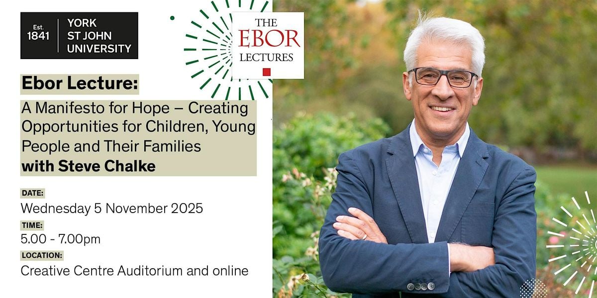Ebor Lecture: Steve Chalke, 5 November | Event in York | AllEvents