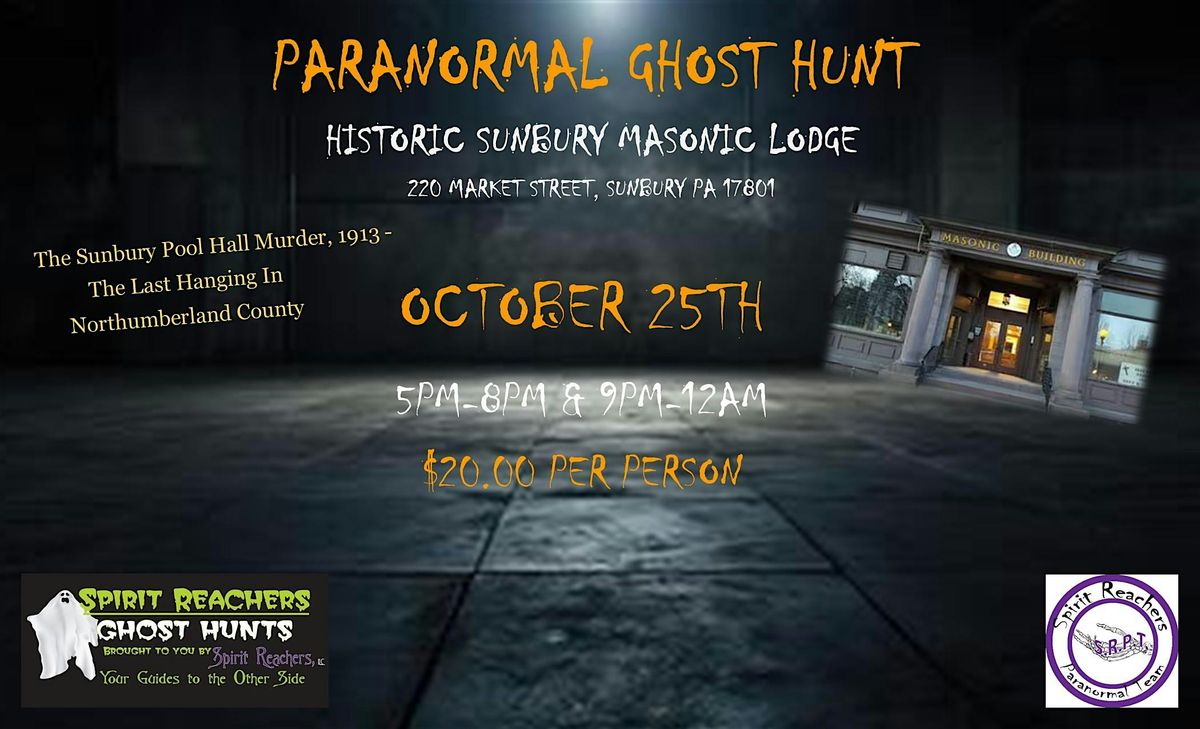 Ghost Hunt at the Historic Masonic Temple, 25 October | Event in Sunbury | AllEvents