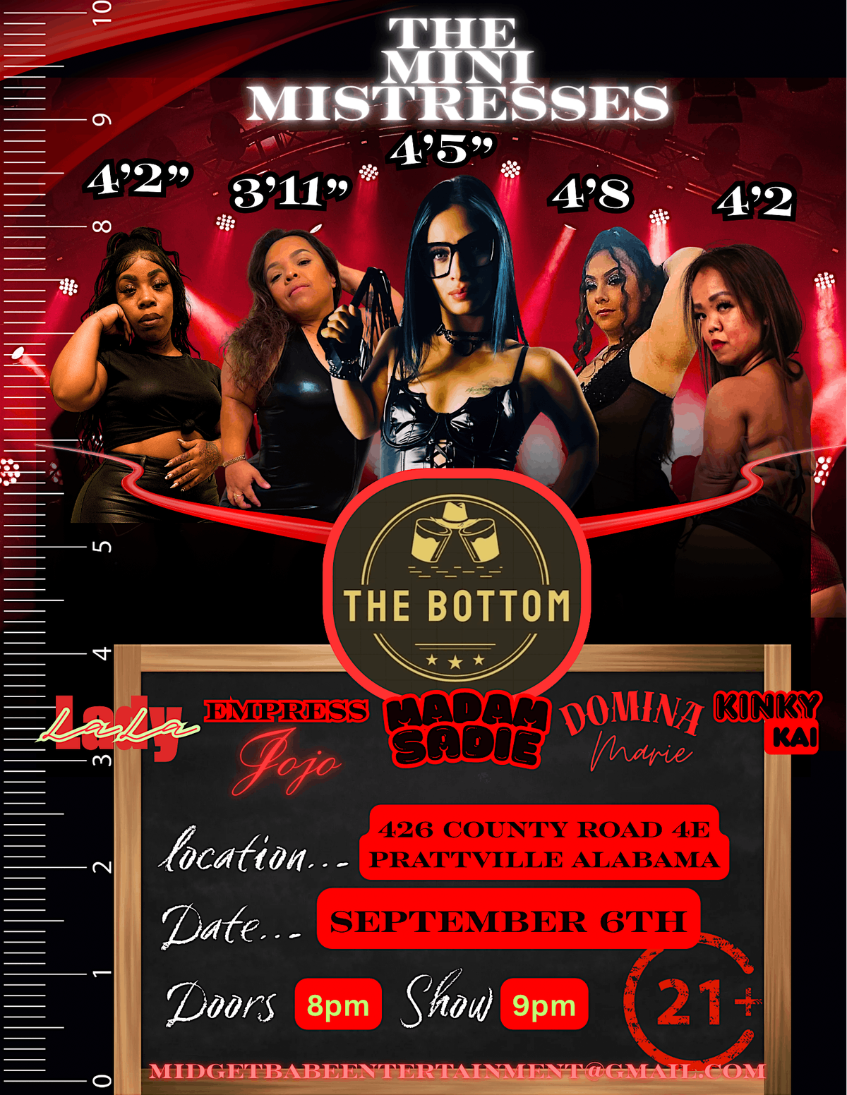 Dwarf Domination the Mini Mistresses Show, 29 August | Event in Prattville | AllEvents