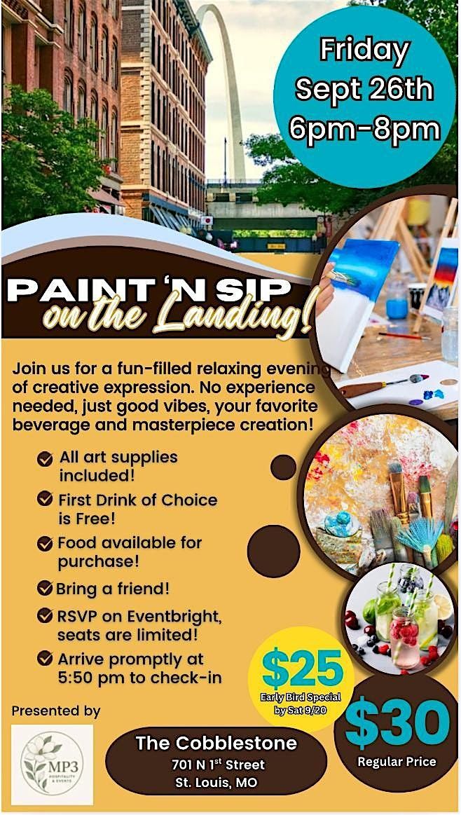 Paint ‘N Sip On The Landing! | Event in St. Louis | AllEvents