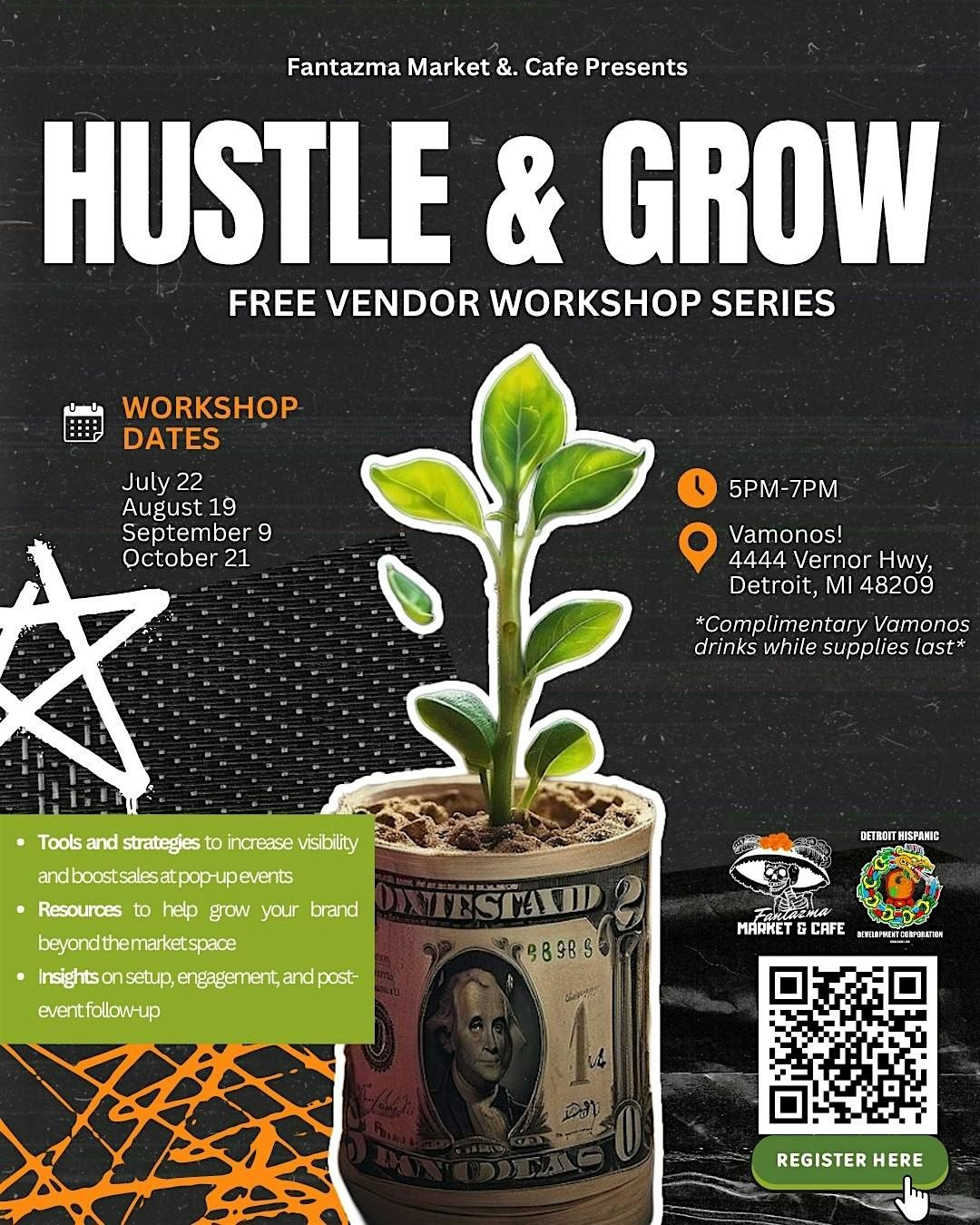 Hustle & Grow: Free Vendor Workshop Series, 19 August | Event in Detroit | AllEvents
