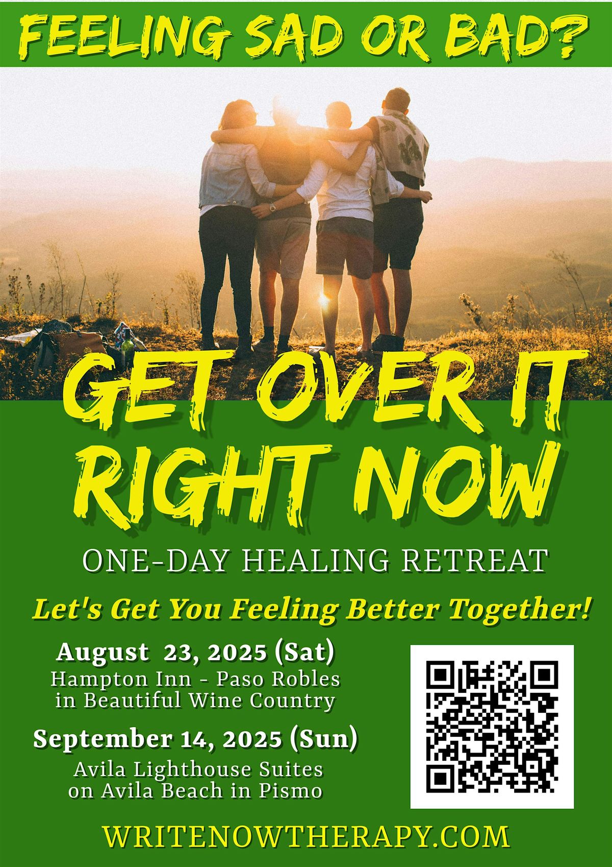 Get Over It Right Now! 1-Day Healing Retreat, 23 August | Event in Paso Robles | AllEvents