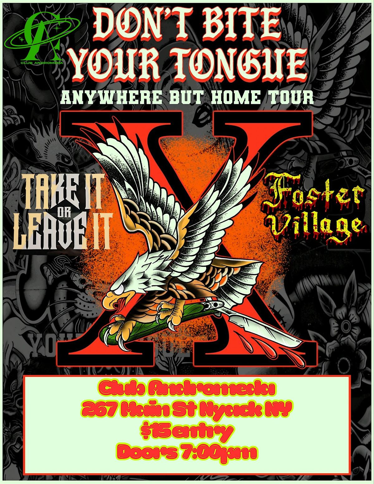Don’t Bite Your Tongue, 9 November | Event in Nyack | AllEvents