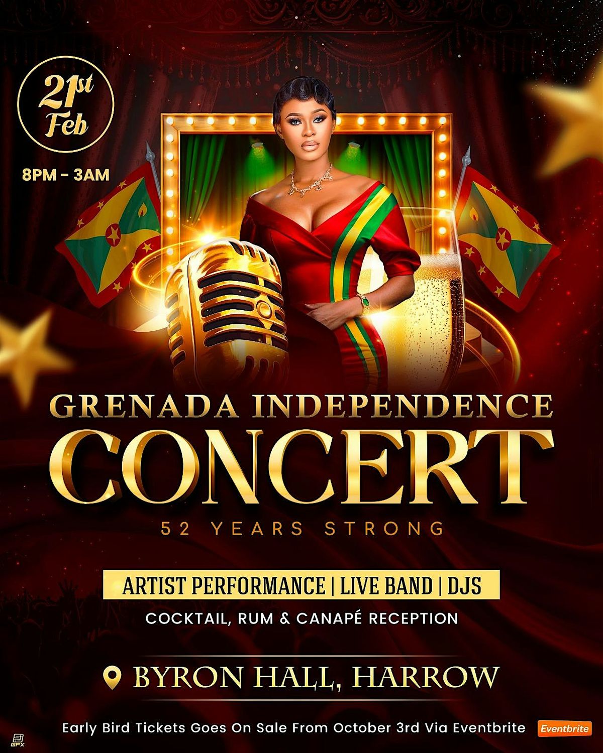The Grenada Independence Concert, 21 February | Event in Harrow | AllEvents