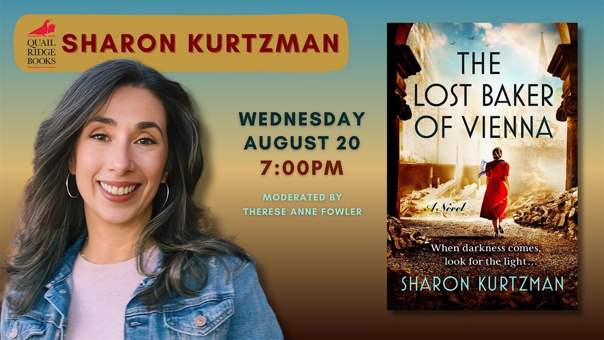 Sharon Kurtzman | The Lost Baker of Vienna, 20 August | Event in Raleigh | AllEvents