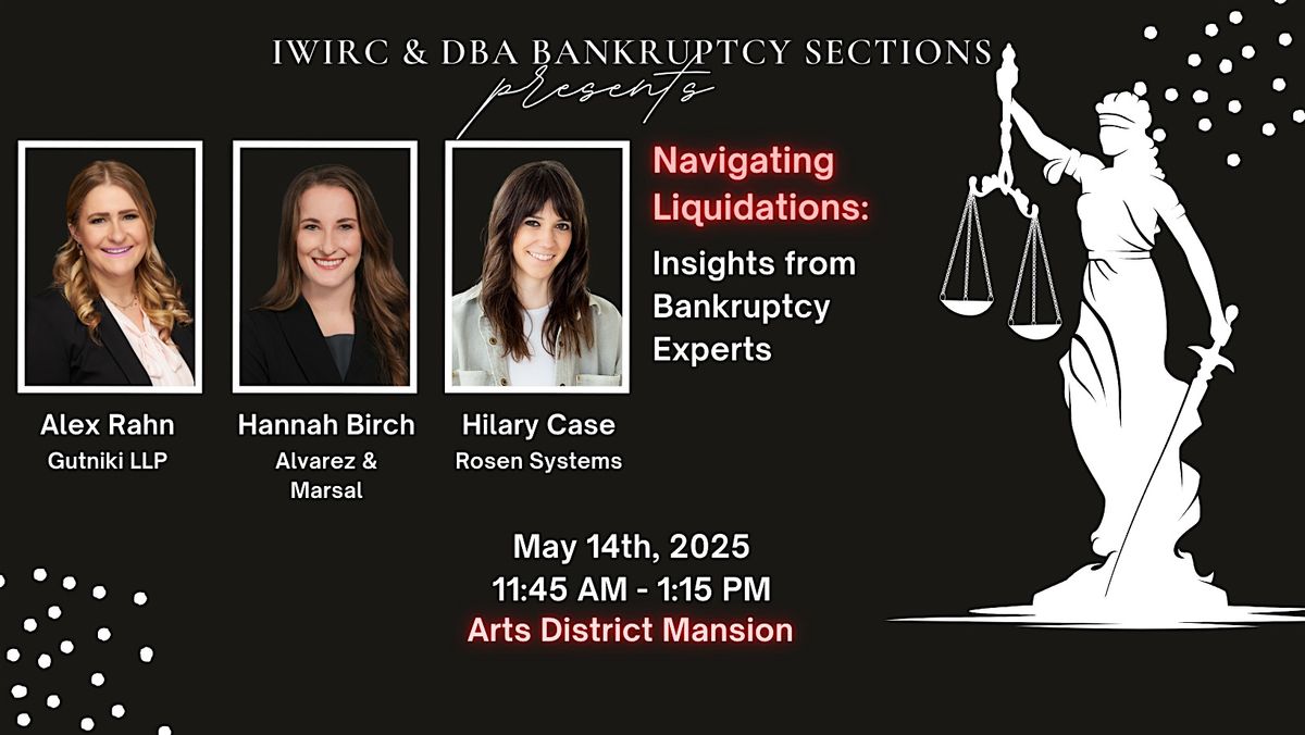 IWIRC & DBA Bankruptcy Section Lunch Panel, 14 May | Event in Dallas | AllEvents