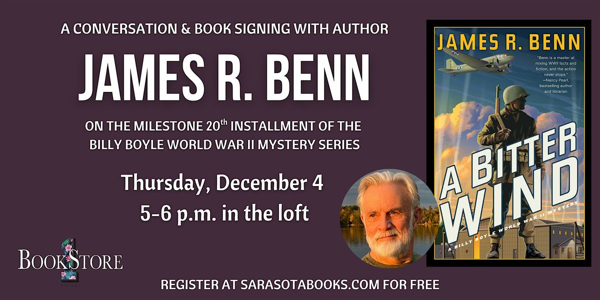 An Interview & Book Signing with James R. Benn, 4 December | Event in Sarasota | AllEvents