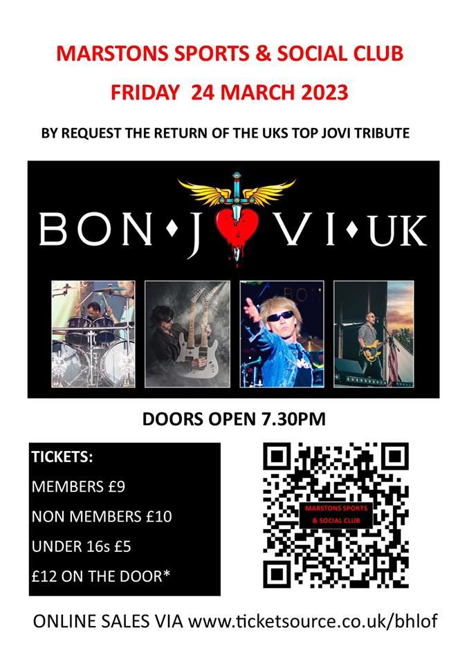 Bon Jovi U.K. Live, Marstons Sports