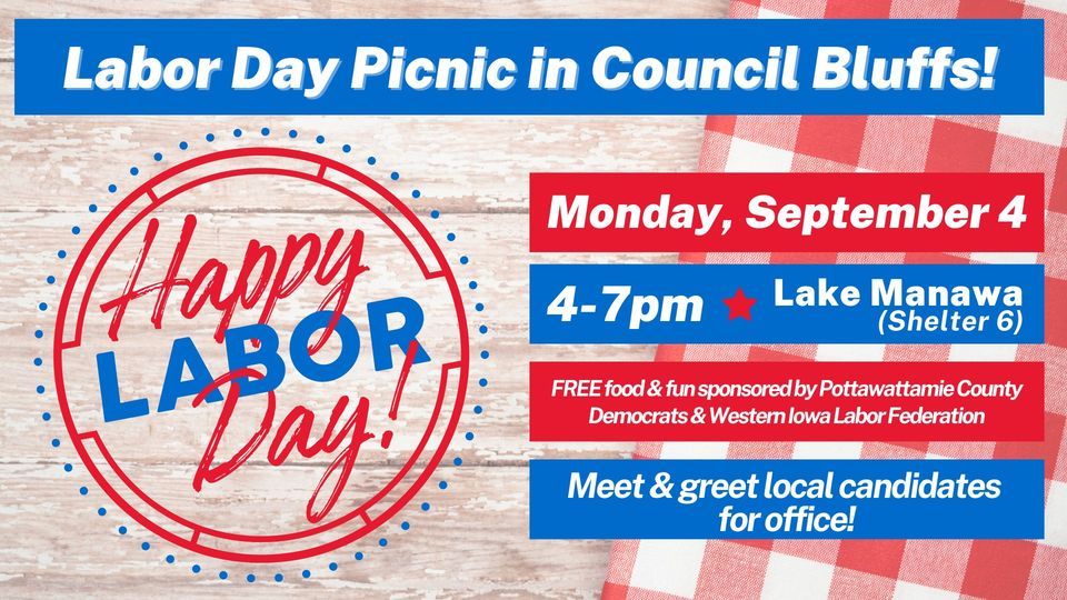 Labor Day Picnic in Council Bluffs!, Lake Manawa State Park, Council