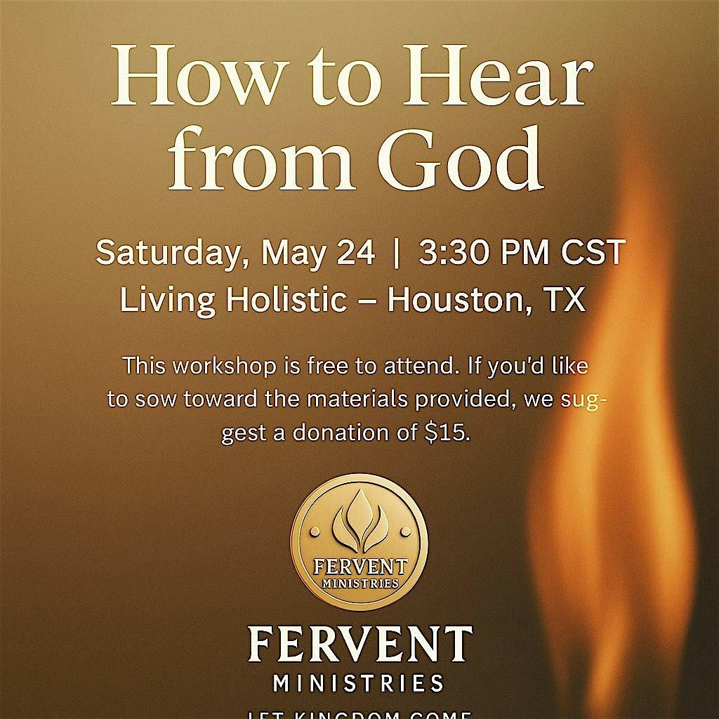 How to Hear from God, 24 May | Event in The Woodlands | AllEvents
