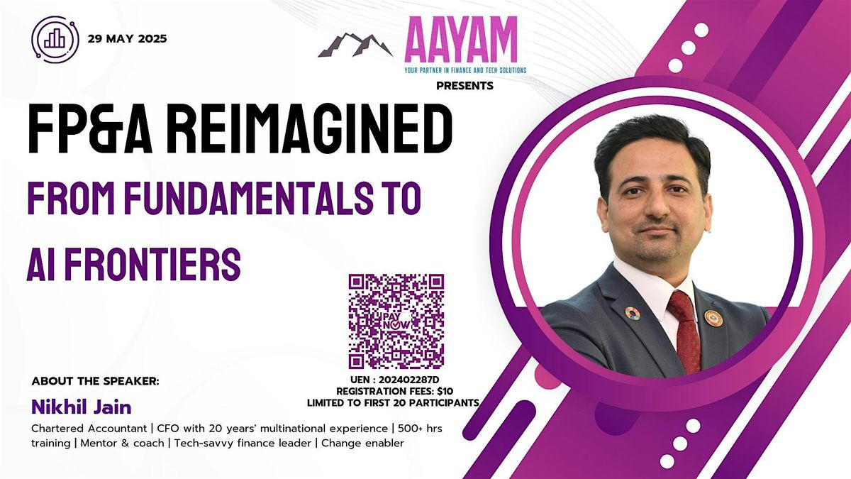 FP&A Reimagined: From Fundamentals to AI Frontiers, 29 May | Event in Singapore | AllEvents