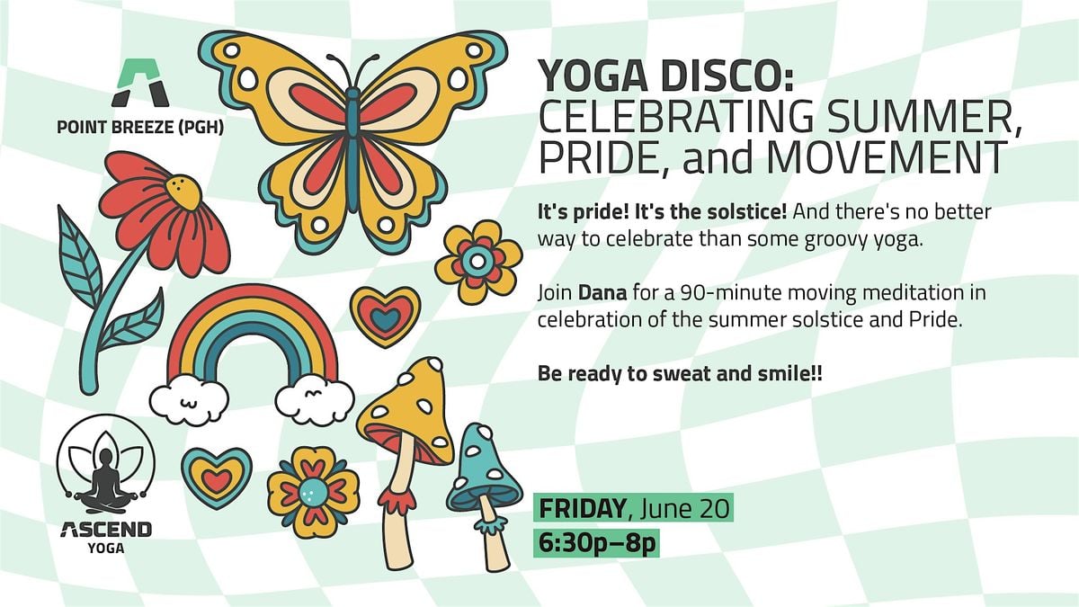 Yoga Disco: Celebrating Summer, Pride, & Movement, 20 June | Event in Pittsburgh | AllEvents