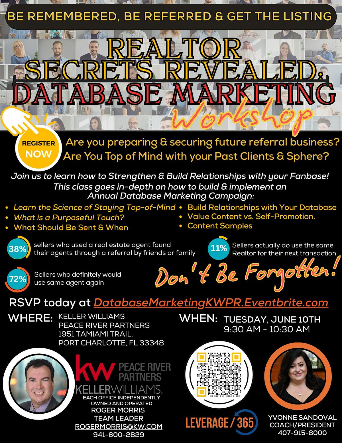Realtor Class: "Be Remembered, Be Referred & Get The Listing" KWPR, 10 June | Event in Port Charlotte