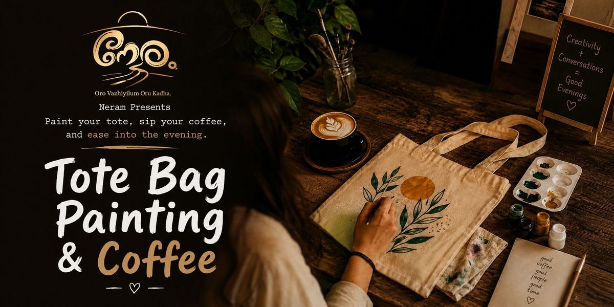 Neram Tote Bag Painting & Coffee