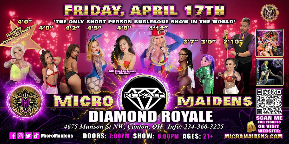 Canton, OH - Micro Maidens Dwarf Dancers @ Diamond Royale, 17 April | Event in Canton | AllEvents