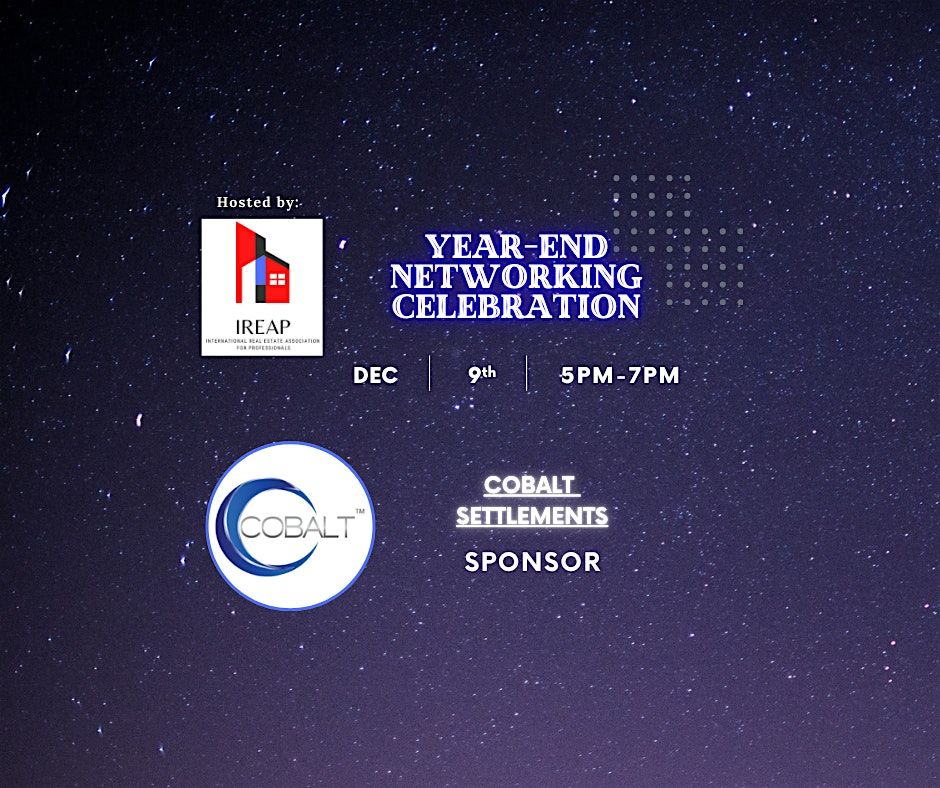 IREAP's End of Year Mixer - 12/9/2025 | Event in Rockville | AllEvents