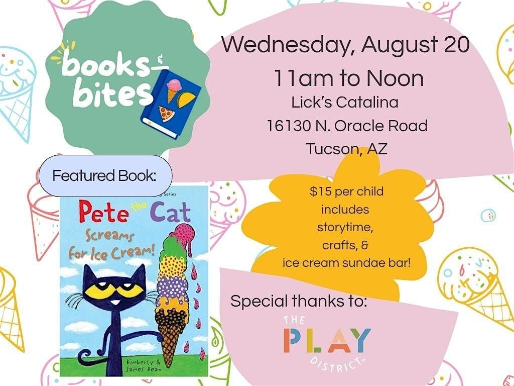Pete the Cat  Ice Cream Storytime Social, 20 August | Event in Tucson | AllEvents
