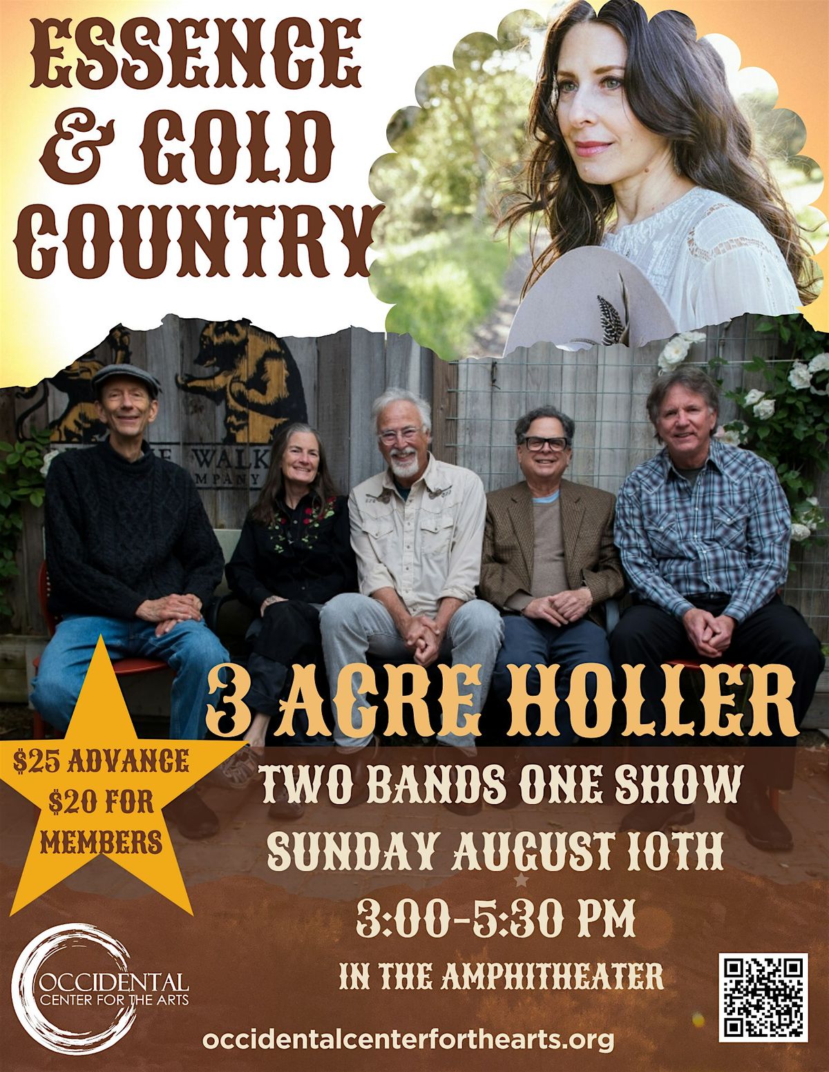 Essence & Gold Country and 3 Acre Holler in Occidental, 10 August | Event in Occidental | AllEvents