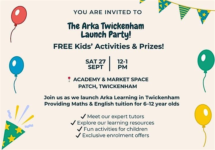 Arka Learning Launch Party, 27 September | Event in Twickenham | AllEvents
