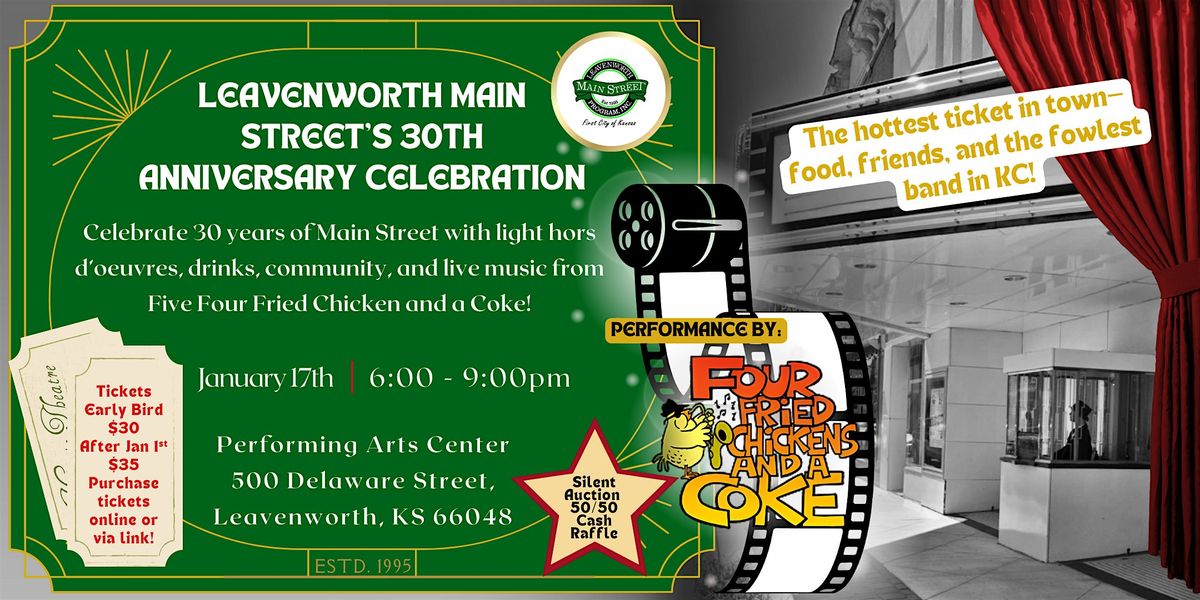 Leavenworth Main Street 30th Anniversary Celebration, 18 January | Event in Leavenworth | AllEvents