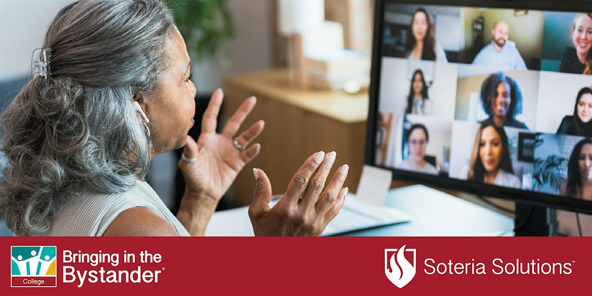 Bringing in the Bystander® Live Online College Train-the-Trainer Workshop, 7 August | Online Event | AllEvents