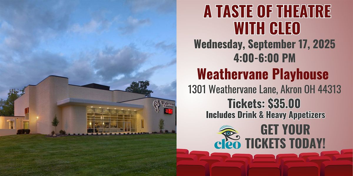 A Taste of Theatre with CLEO, 17 September | Event in Akron | AllEvents