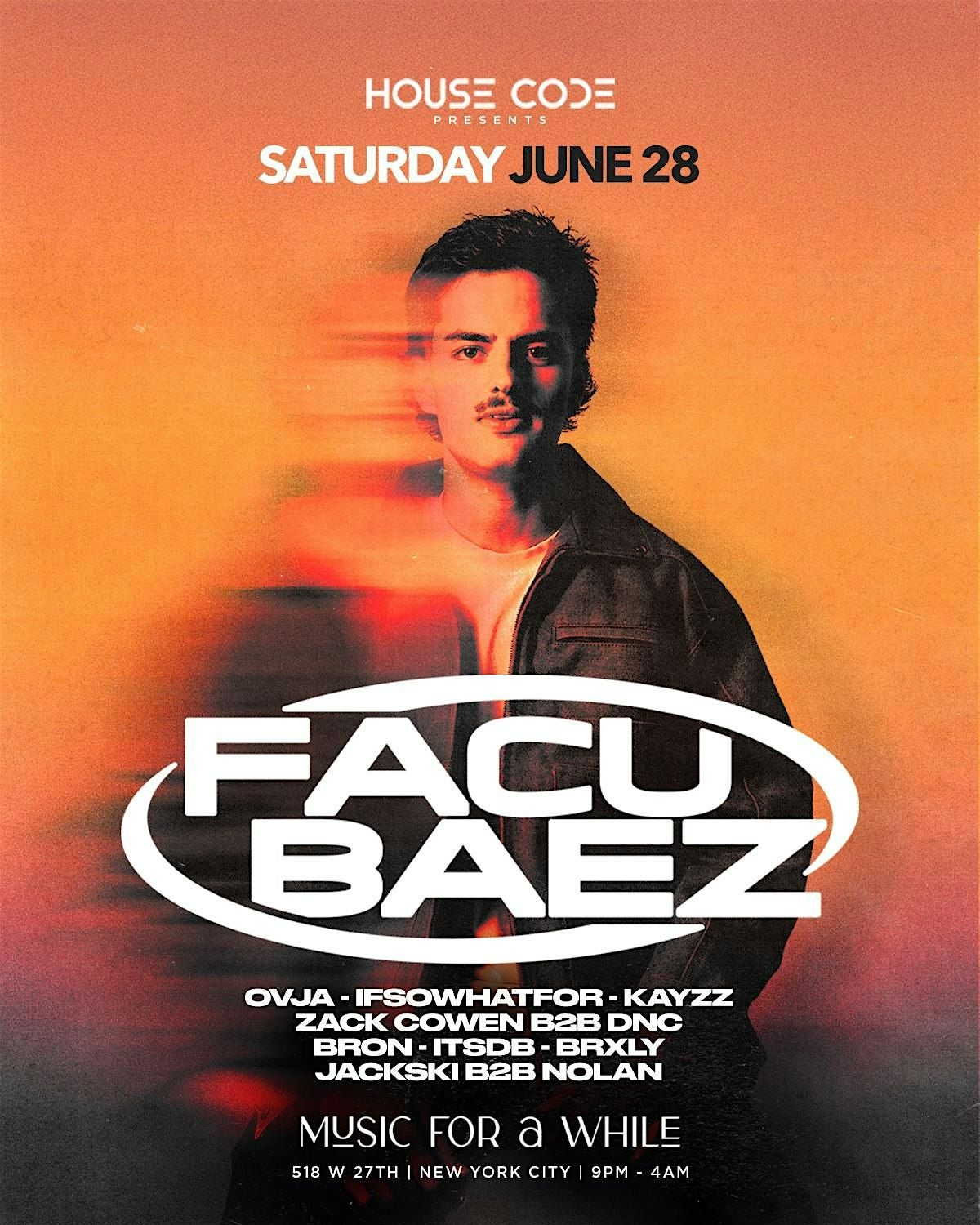 Music For A While: Facu Baez, 28 June | Event in New York | AllEvents