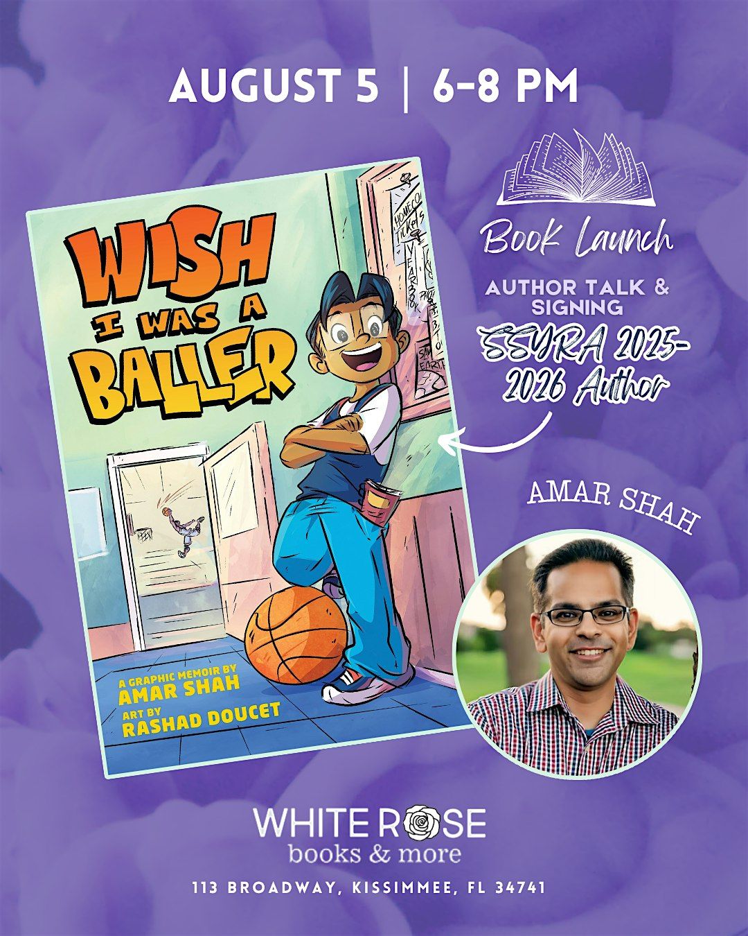 Book Launch Party - Amar Shah, Wish I Was a Baller Graphic Novel, 5 August | Event in Kissimmee | AllEvents