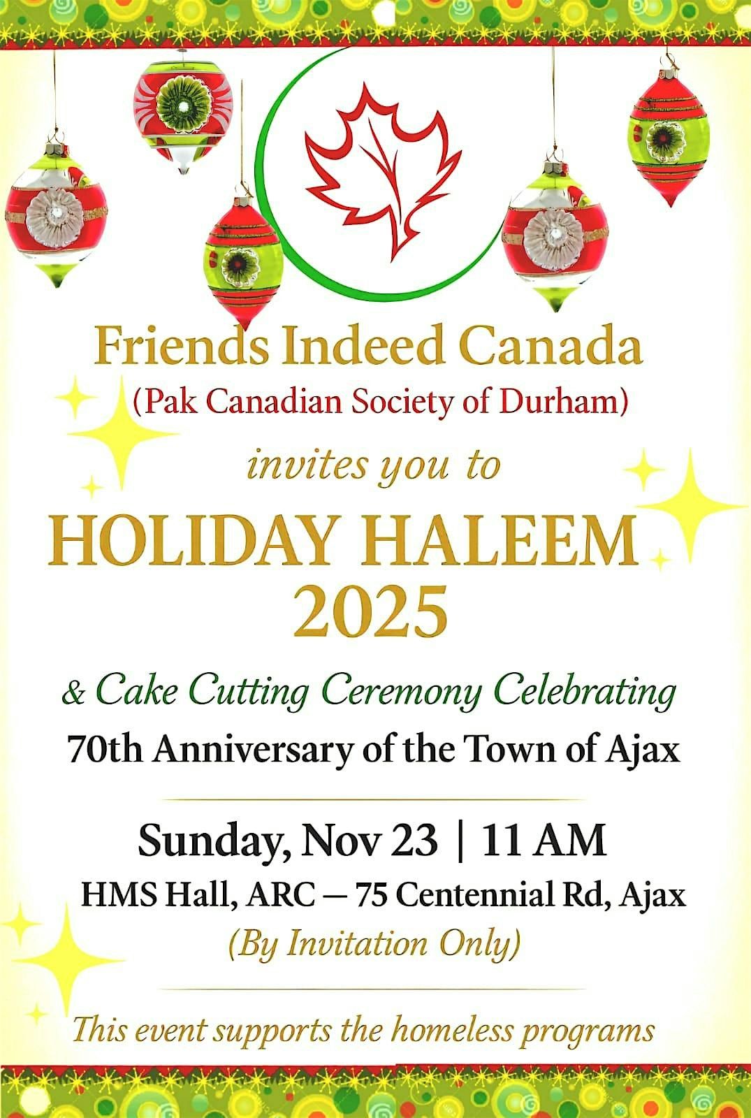 Holiday Haleem 2025, 23 November | Event in Ajax | AllEvents