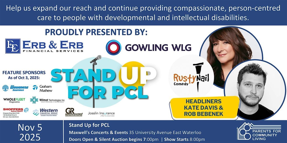 Stand Up for PCL - Comedy Event 2025, 5 November | Event in Waterloo | AllEvents