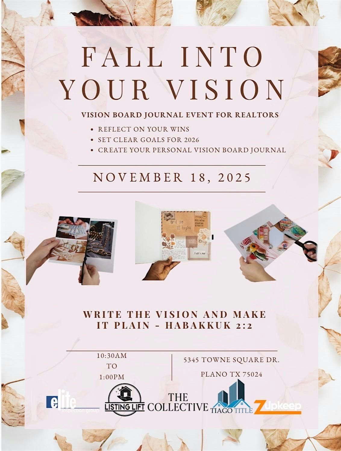 Fall into your Vision, 18 November | Event in Plano | AllEvents